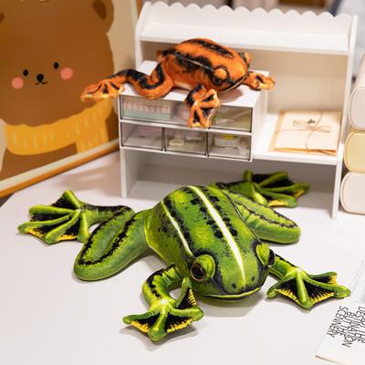 Simulationsfroschpuppe Plüschtierpuppe Cartoon-Krötenmodell Heimdekoration Puppe