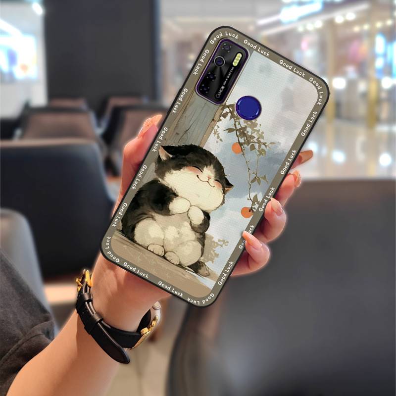 Durable Phone Pouch Phone Case For Tecno Camon15/15Air/16S/KD7H/CD6/CD7/Spark5/5Pro Anti-knock Graffiti Cartoon Silicone