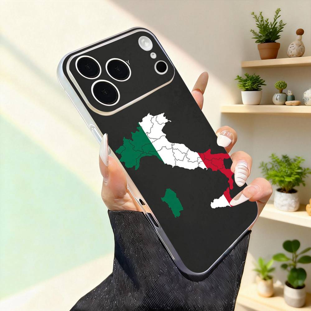 

Italy Flag Map Phone Case For iPhone 17,16,15,14,13,12,11,Pro,Max,Plus,Mini,SE4,E Magnetic For Magsafe Wireless iPhone12