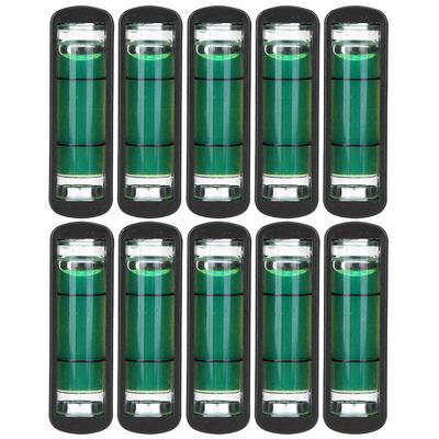 10 PZ Mini Livella a Bolla in Plastica con Staffa Alta Precisione Regolabile Treppiede per Fotocamera Orizzontale