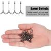 30PCS Y Shape Fishing Swivels Copper 3 Way Rolling Swivels Triple Swivel Connector  for Anglers Use