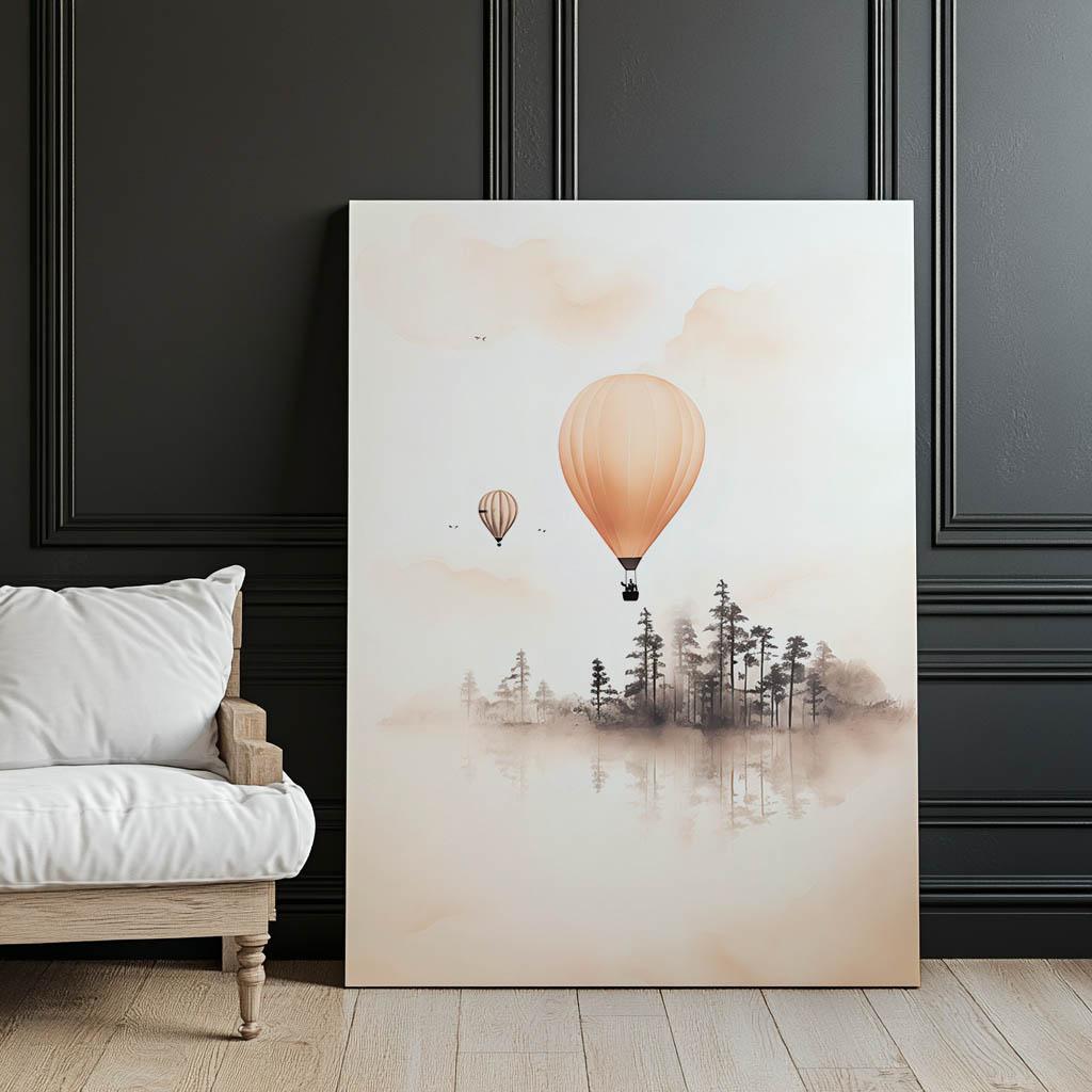 Fairytale Flight Fairytale Flight, 30X40 Cm, Gold Aluminum Frame, 230 Gsm Matte Paper
