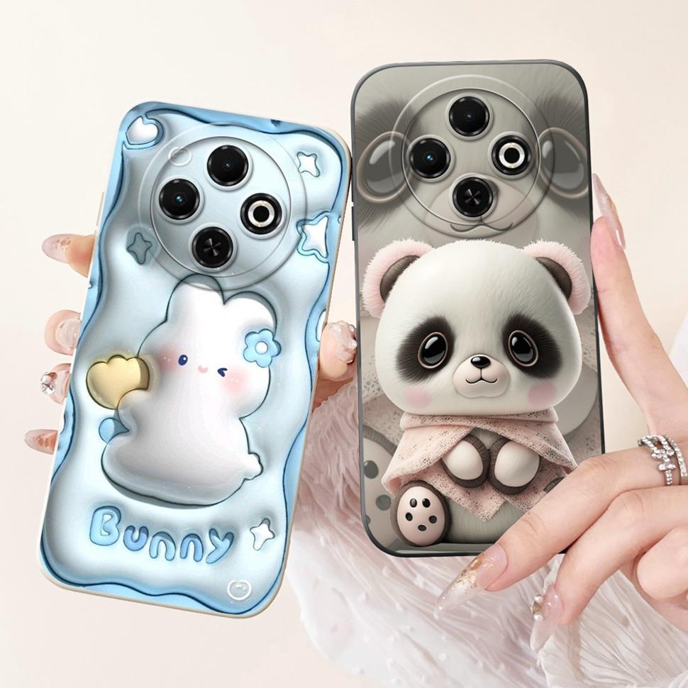 For Tecno Spark 30C Case kl5  kl5n Soft Silicone Lovely Panda Cover For Tecno Spark 30 30C 30 Pro Spark30C Phone Cases Coque