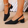 Women'S Mary Jane Shoes - Slip-On Chunky heel, Square Toe, Cushioned Insole - Formal & Everyday Shoes - All-Season Elegant Women'S Footwear