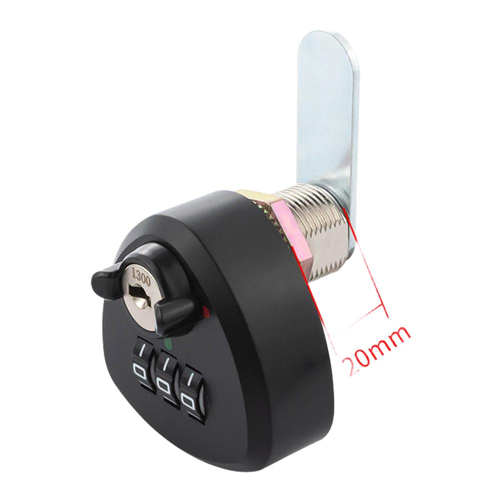 Resettable Combination Cabinet Lock For Drawer Office Locker Zinc Alloy Body With Key 20mm 25mm Sizes