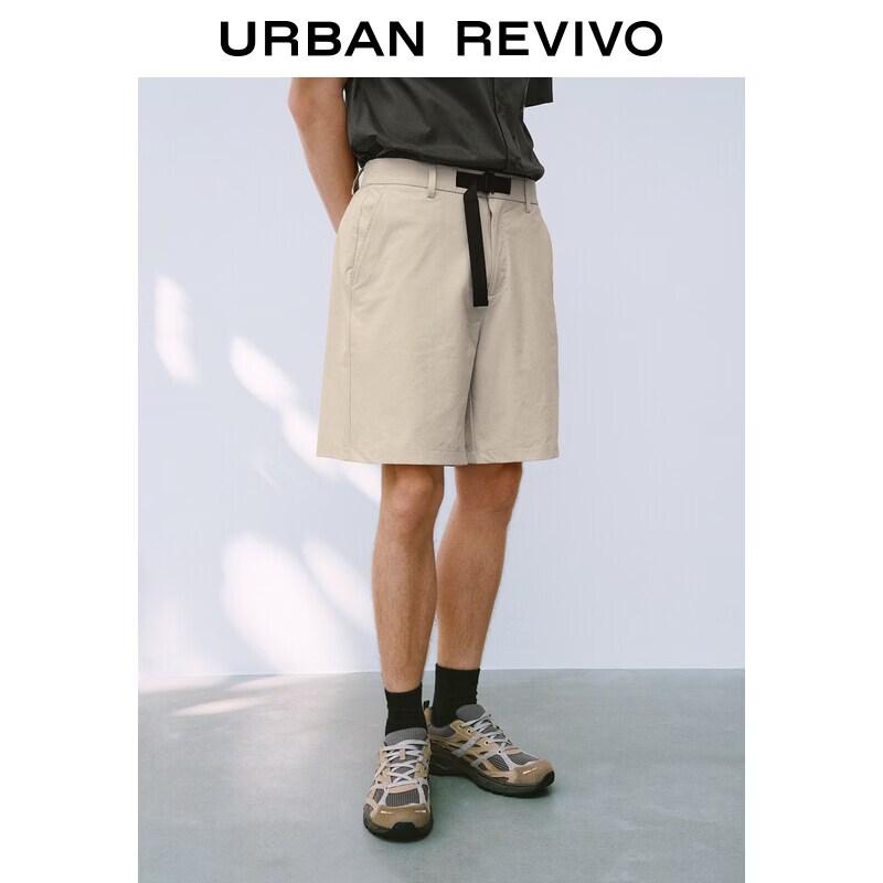 UR2026 Men s Functional Casual Straight-Leg Shorts with Adjustable Belt 32