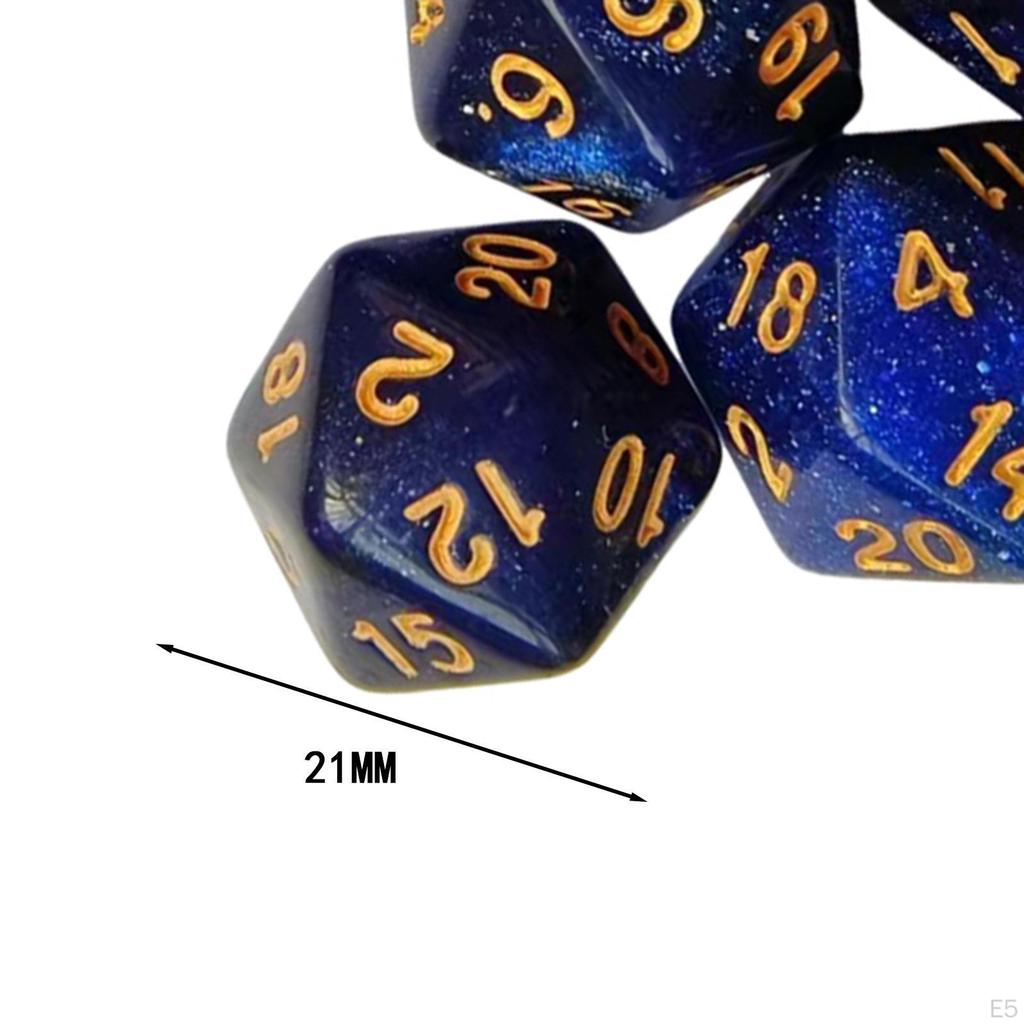 Polyhedral Dice Assortment for Interactive Gaming Sessions