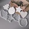 Holiday Ornament Silicone Mould Round Heart Shape Crafting Supplies for Candle Soap Baking Projects