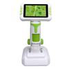 Kids Microscope 1600X 4 Inch LCD Screen Handheld Desktop Digital Microscope with LED Light for Education Gray