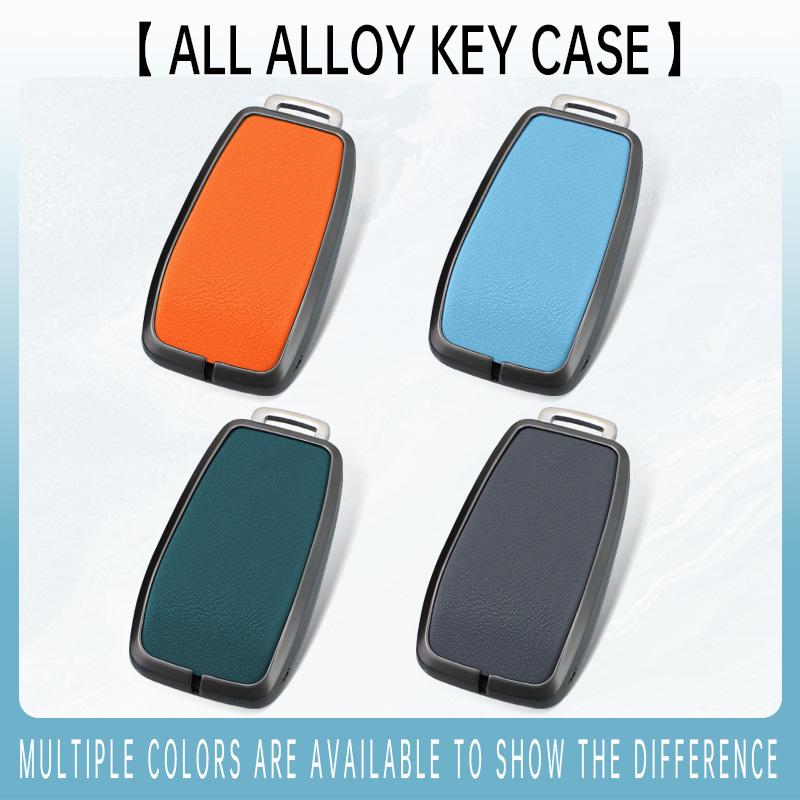 Styling Mouldings 3/4 Button Zinc Alloy Key Fob Cover Case For 2019 2020 Mercedes-Benz A220 E63S AMG E-Class GLE 350 4MATIC E300