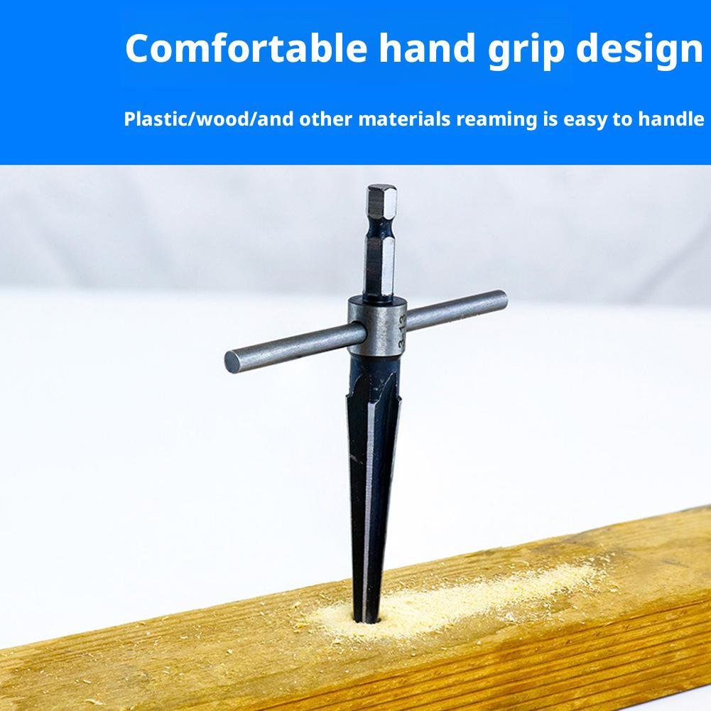 High Carbon Steel Chamfering Tool Handheld Deburring Cutter for Wood with Hex Shank Cone Bits Tool