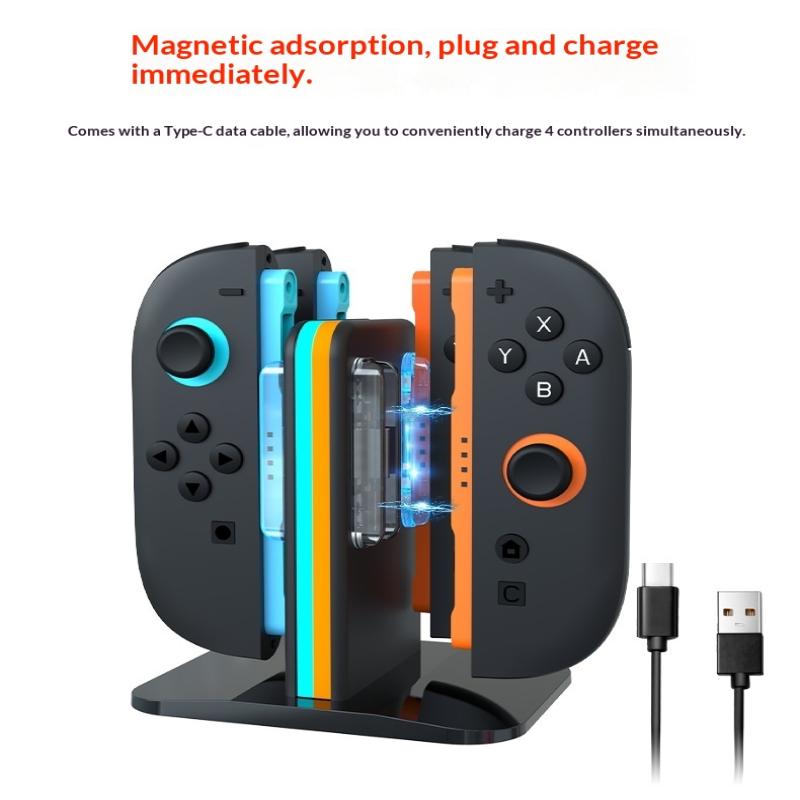 4-In-1 Charging Dock Station For Nintendo Switch 2 Controller Gamepad Fast Charger Stand For Ns Switch 2 Gaming Accessories