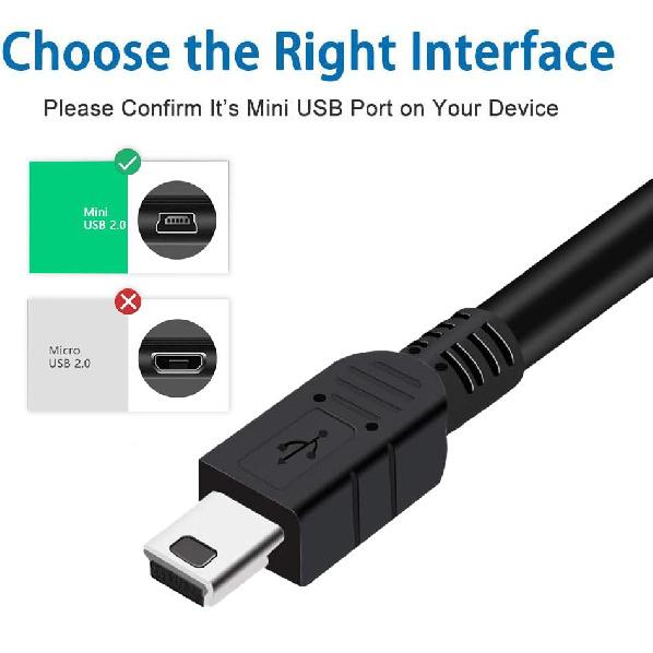 3FT Charger and Sync Data Cable for Texas Instruments Calculators, TI-84 Plus, TI 89 Titanium, TI-84 Plus C Silver Edition, TI Nspire CX/TI Nspire CX