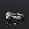 Elegant One Carat Snowflake Zircon Ring for Women – Light Luxury Proposal Jewelry