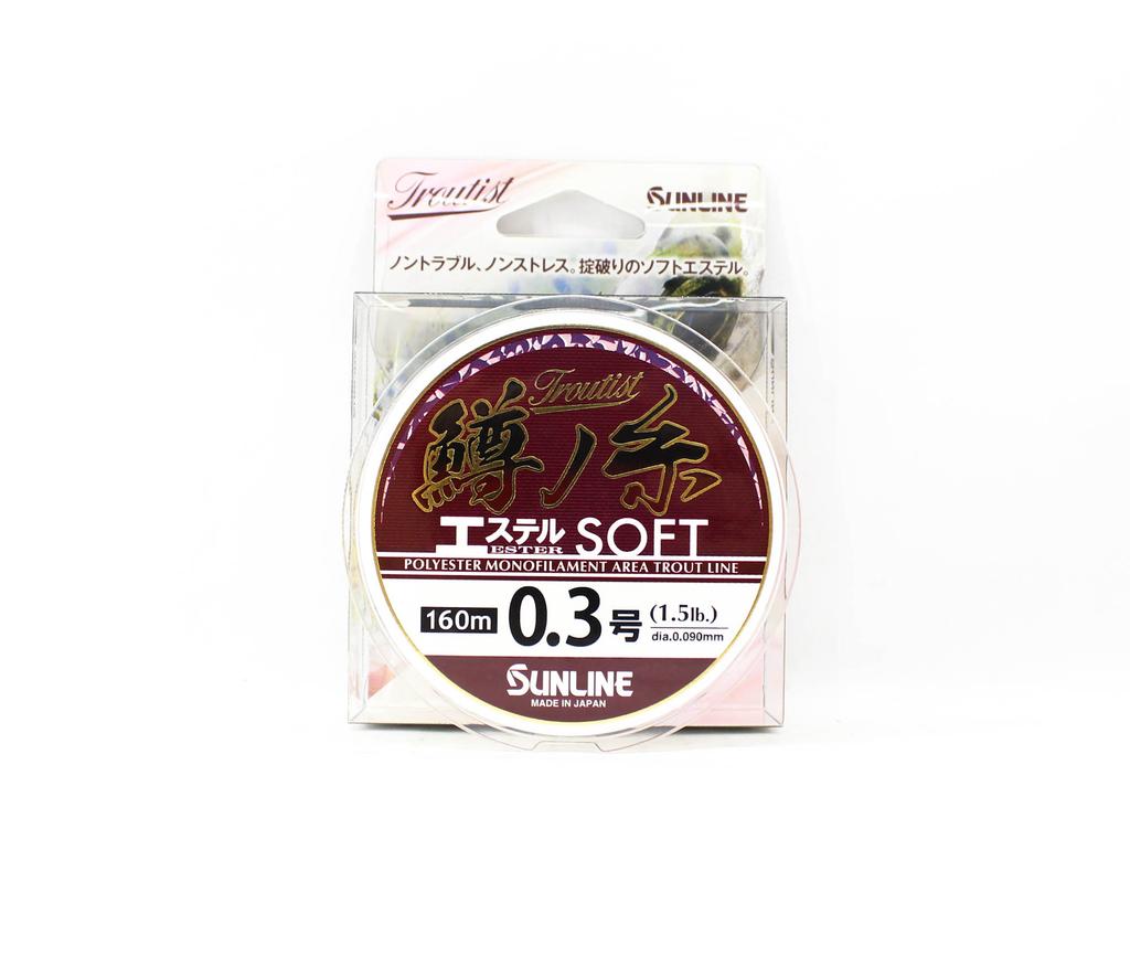 Sunline Ester Line Troutist Masu No Ito Soft 160m #0.3 1.5lb 0.09mm (9078)