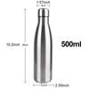 Double-Wall Insulated Vacuum Flask Stainless Steel Water Bottle BPA Free Thermos 500ml Cola Water Beer Thermos for Sport Bottles