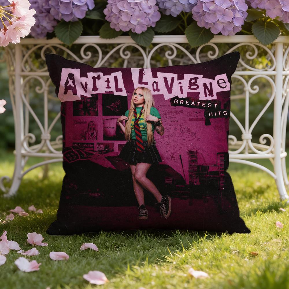 A-Avril R-Ramona Lavigne Cushion Cover Home & Car Dual-Scene Pillow Cover: Reversible for Premium Comfort