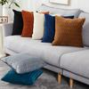 Solid Color Dutch Velvet Pleated Pillowcase Home Decor Throw Pillow Case Cover Sofa Bedroom Living Room Decorative Pillow Case