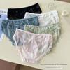 Female Summer Thin Style Lace Mesh Cotton Bottom Crotch Close Skin Triangle Briefs