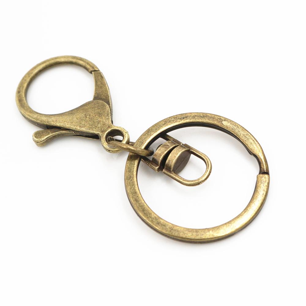 5pcs Multi-colors DIY Keychain Accessories Lobaster Clasp Hooks with 30mm Kring Ring Connector for DIY Pendant Jewelry Making