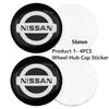 API5   Auto Wheel Center Hub Caps Tire Hubcap Cover Emblem Sticker Accessories Fit For Nissan Magnite Qashqai Ariya X-Trail/Rogue NP300