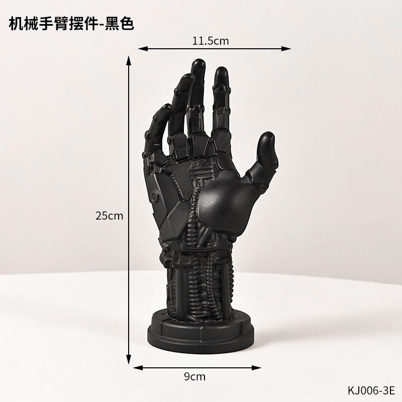 

Futuristic Sci-fi Style Robotic Arm Decoration Gamepad Holder Boy Desk Cool Sense of Technology Ornament Key Jewelry Organizer 25cm чорний