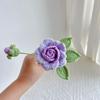 Rose Bud Crochet Bouquet Handmade Knitted Flower Premium Handwoven Rose  Handcrafted
