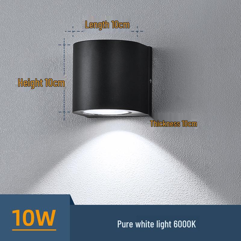 Universelle Wasserdichte Wandfluterleuchte für Balkon, Innenhof oder Terrasse - Außenbeleuchtung Up and Down