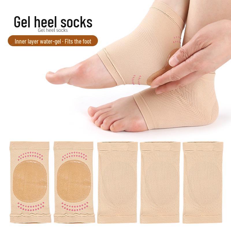 Anti-slip Gel Heel Protectors: Soft, Anti-wear Half Socks for Men & Women