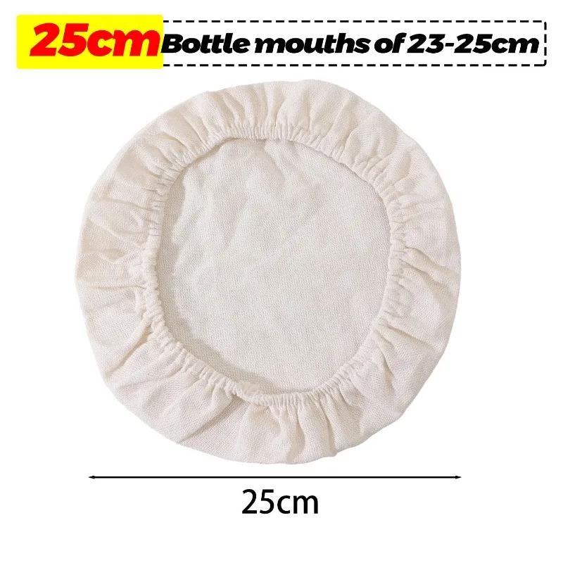 Elastic Cloth Covers Round Bread Proofing Cover Sourdough Starter Jars Cloth Liner Bread Fermentation Jar Covers Baking Supplies