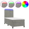 VidaXL Sommier à Lattes de Lit avec Matelas et LED, Lit Rembourré, Lit Simple, Lit Adulte de Chambre à Coucher Intérieur, 3135969