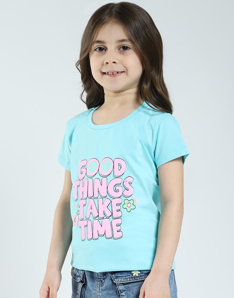 MONTE CARLO Girls Printed Round Neck Top ( Pack Of 2 )