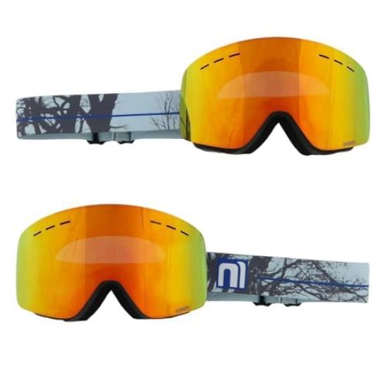 

NNOUM Ski Goggles for Men and Compatible with UV Asian Includes Storage Bag Women, Eyeglasses, Anti-Fog, Protection, NN22FFGG03M/B, Fit, [SAG] (Forest