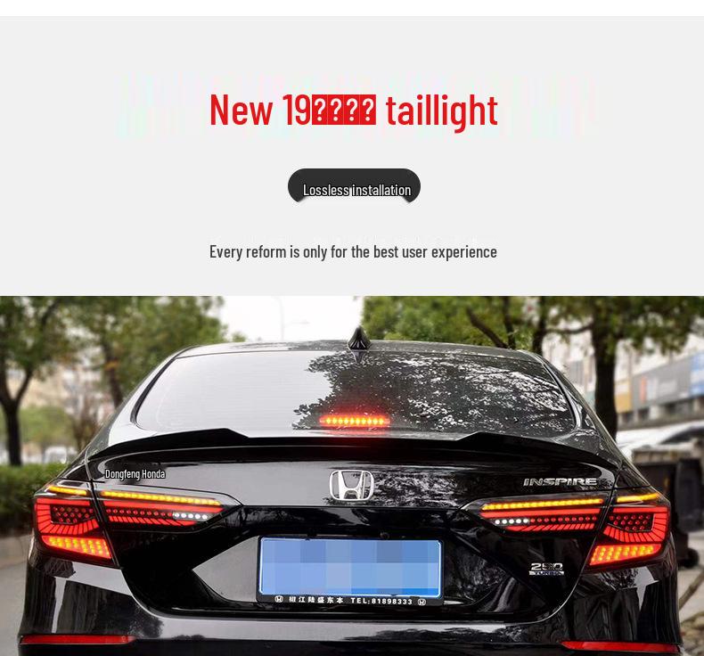 Modified LED Daytime Running Lights & Starry Sky Taillight Assembly for 19-22 Accord