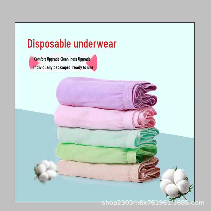 Chiloți de unică folosință pentru femei, fără spălare – Dezinfectați la temperatură înaltă, Portabili, Ideali pentru uz postpartum și menstrual (5-15 Bucăți)