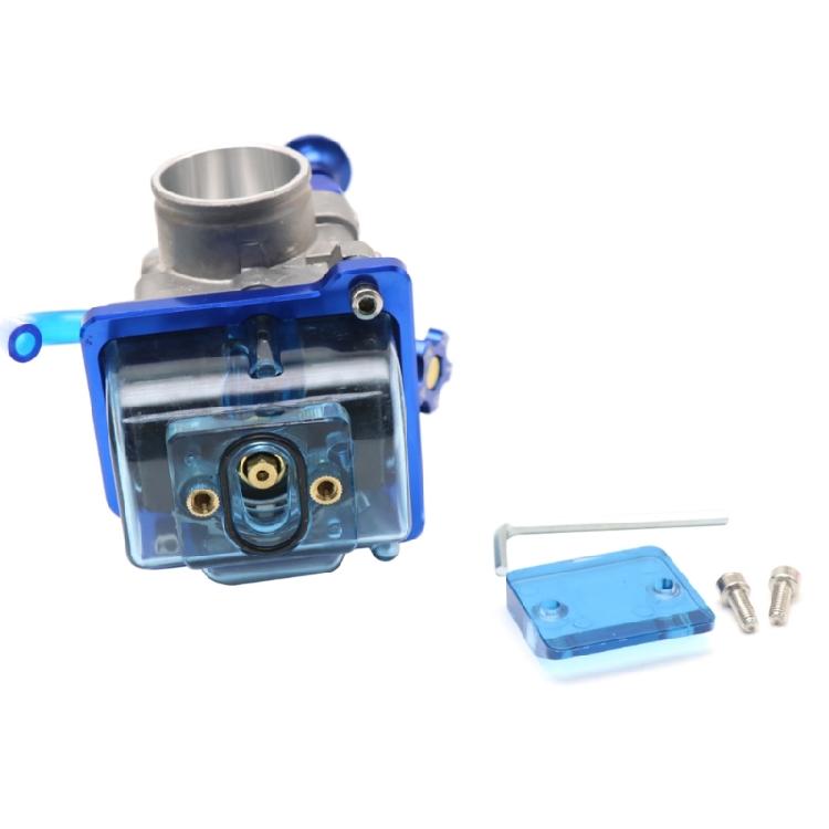 Motorcycle Carburetor Transparent Blue Float Bowl Bottom Cover for PWK21 28 34mm