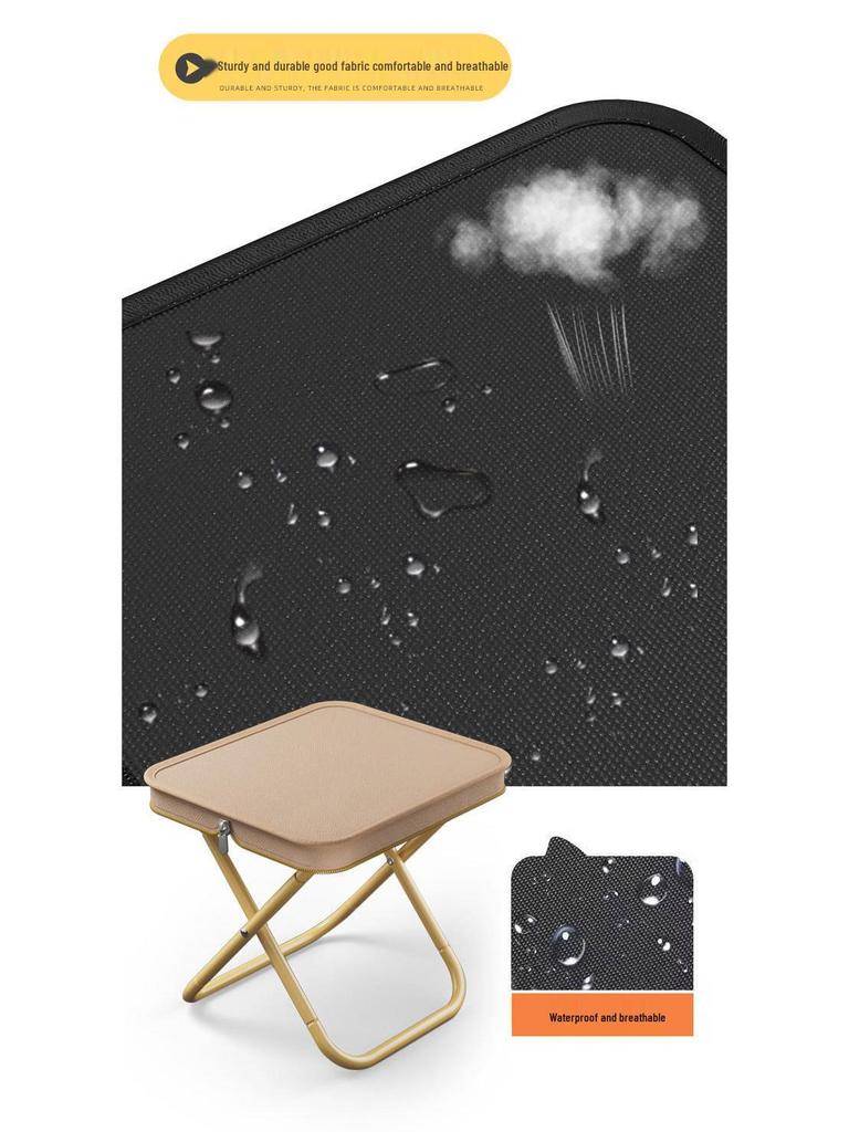 Portable Outdoor Folding Stool - Quick Fold Fishing & Camping Chair with Handbag