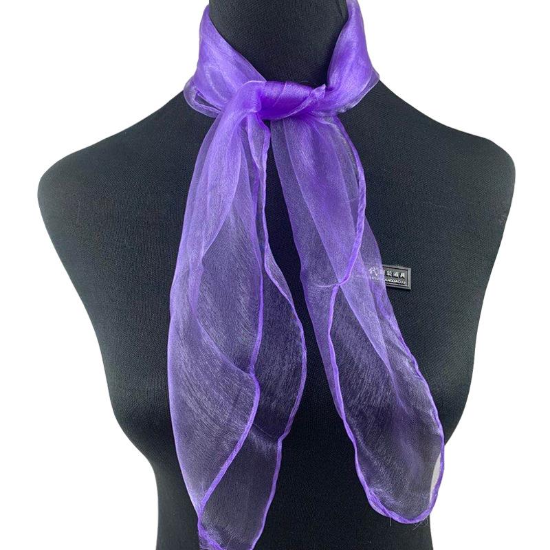 Chiffon Scarf, Square Colorful Dance Scarf, Lightweight Gauze, Stage Performances And Gymnastics Decorations