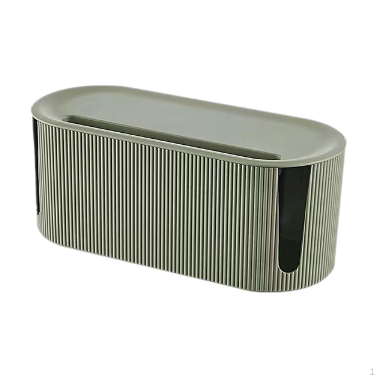 

Box Power Strip Cable Management Box, Lid Organizer зелёный