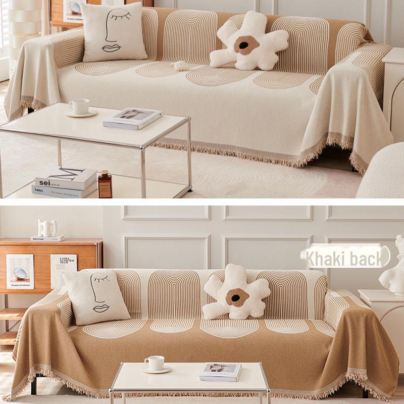 

Чехол для дивана из синели: Универсальные, многоцелевые, стильные полотенца Ins-Style 180*230cm (Double Seat)