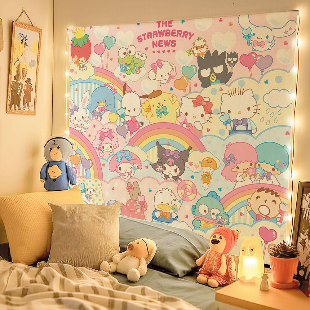 Sanrio Tapestry and My Melody 75x100 чёрный