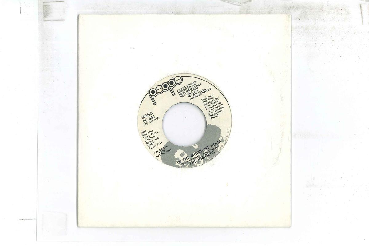 

7inch Record INSIDERS - In The Midnight Hour PE644 PEOPLE 1974 US Soul/Funk Used