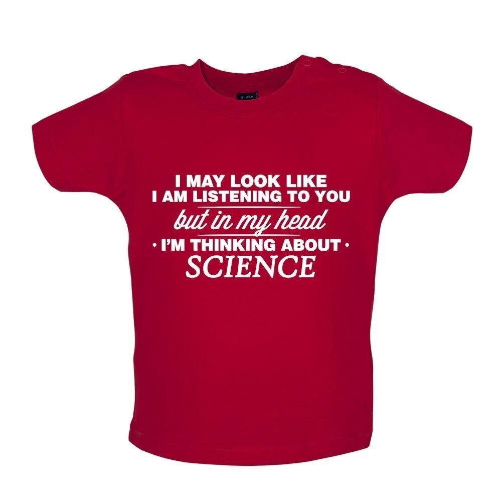 My Head I M Science -Baby Kids Boys Girls Unisex T-Shirt / Romper Tees Top- Scientist Physicist Chemist 100