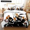 3D Anime Bleach Kurosaki Ichigo Duvet Cover Pillowcase Bedding Set Double Twin Full Queen King Adult Kids Bedclothes Quilt Cover