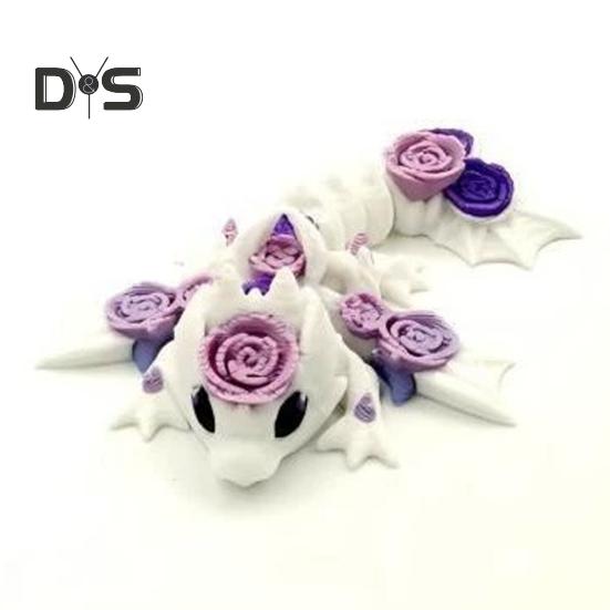 3D-gedrucktes Drachenei, buntes Ei mit Drachen im Inneren, bewegliche Drachenfigur, flexibles Zappelspielzeug für Kinder, Osterkörbchenfüller