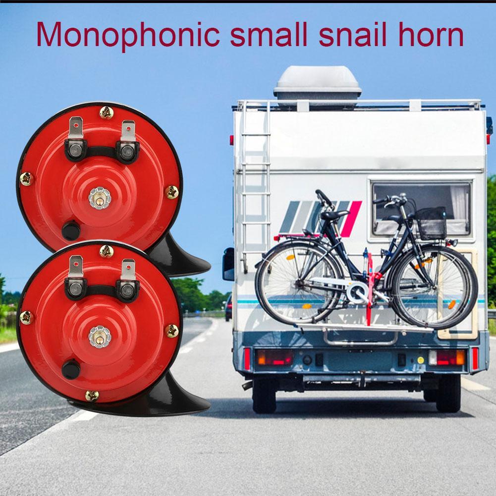 1Pcs 300db Snail Air Horn 12V Power Supplies Car Loudspeaker Sound Signal Boat Motorcycles Trucks Dual-tone Car Horn Loud Signal