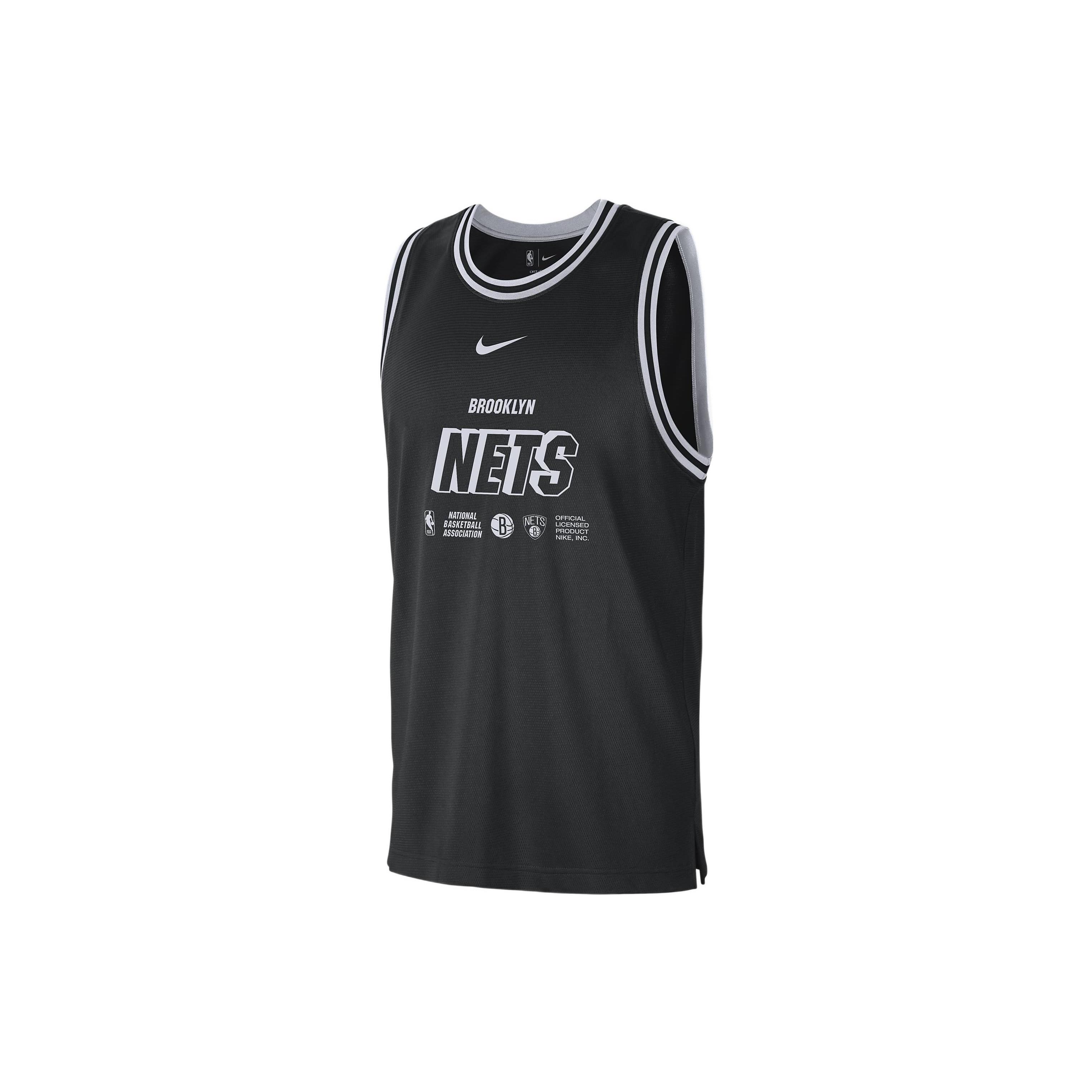 Nike x NBA Brooklyn Nets Training Jerseys  Black  Men s DR2269-010 L