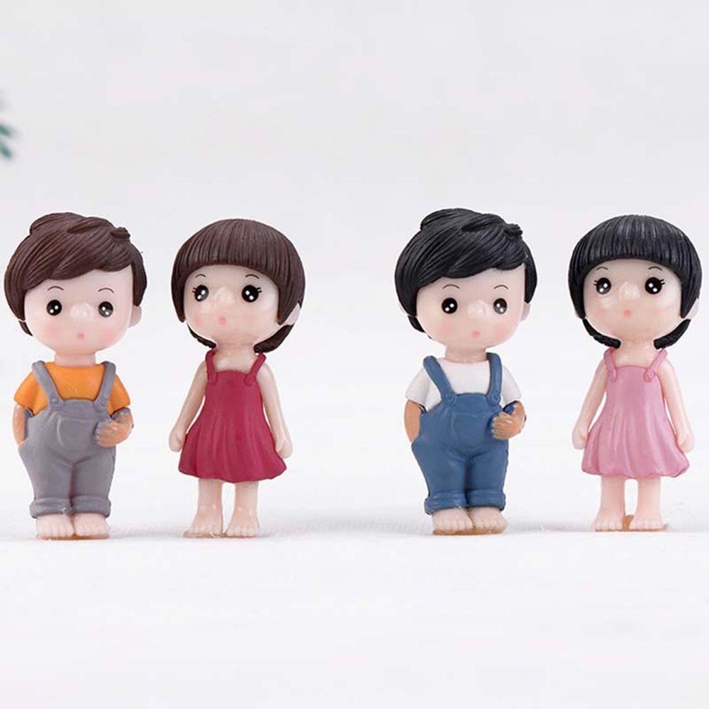 Sweety Lovers Dollhouse Home Fairy Garden Figurines Christmas Decoration Miniatures Ornaments