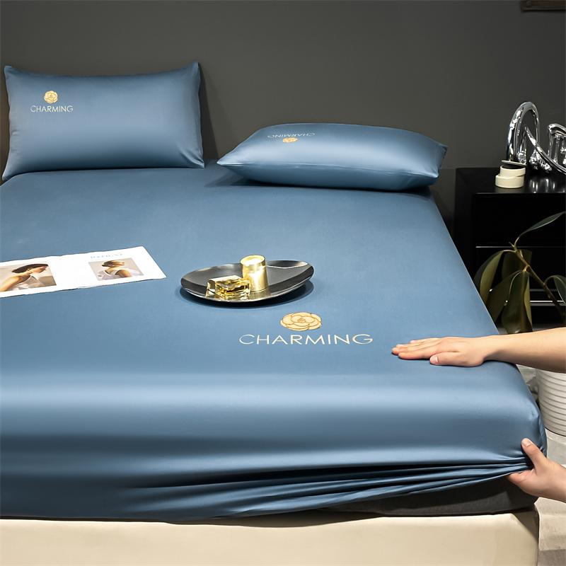 

Комплект из 2/3 шт., летний дышащий крутой противоскользящий наматрасник, антибактериальный охлаждающий простынь с вышивкой и наволочкой 2pcs set 120x200cm