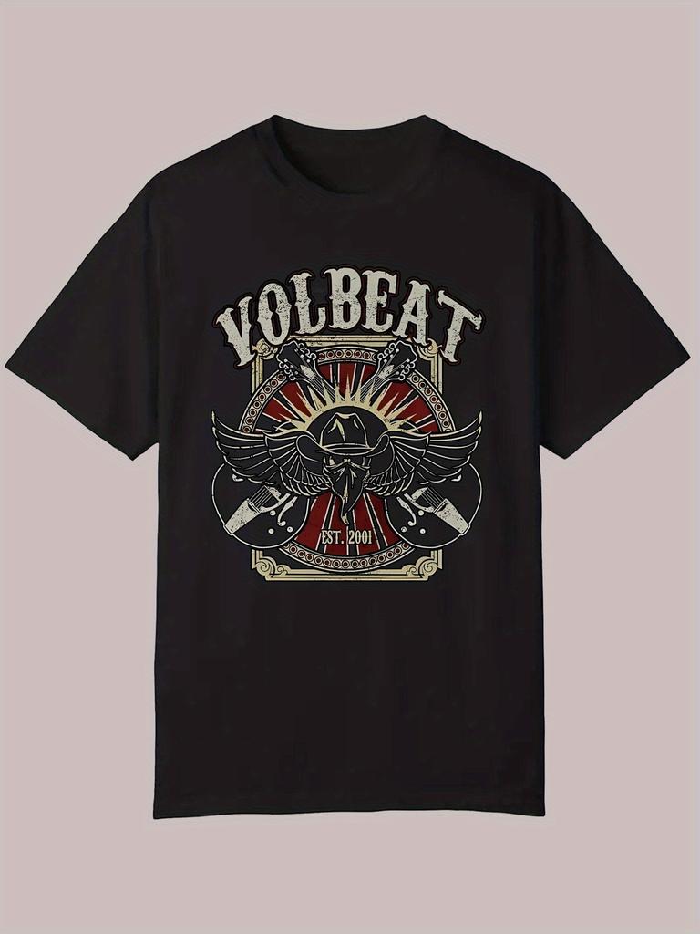 T-Shirt Y2k VOLBEAT Official Logo & Black
